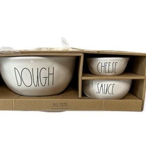 Rae Dunn Pizza Night Mixing & Side Bowls Set